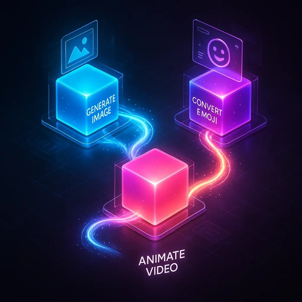 Three connected skills forming a content pipeline